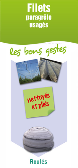 Filets paragrêle usagés
